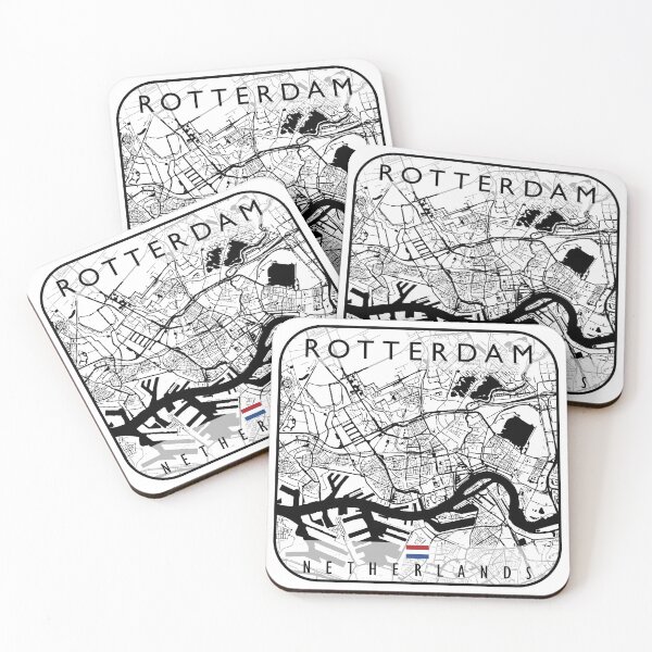 Artikelvorschau, KARTE ROTTERDAM NIEDERLANDE entworfen und verkauft von hatimelhag.