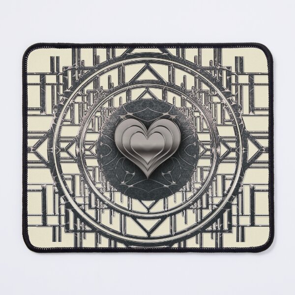 Item preview, Silver vintage heart in Art Nouveau Art Deco designed and sold by Xarah.