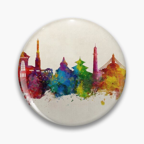Artikelvorschau, Kathmandu Nepal Skyline entworfen und verkauft von ArtPrints.