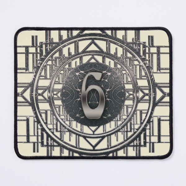 Item preview, Number Six Art Nouveau Vintage Numbers designed and sold by Xarah.
