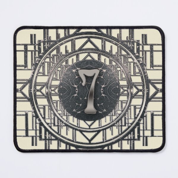 Item preview, Number Seven Art Nouveau Vintage Numbers designed and sold by Xarah.