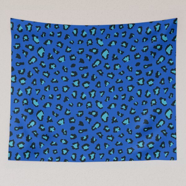 Item preview, Blue Leopard Print Pattern designed and sold by kernowerno.