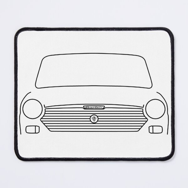 Item preview, Austin 1100 classic car outline graphic (black) designed and sold by soitwouldseem.