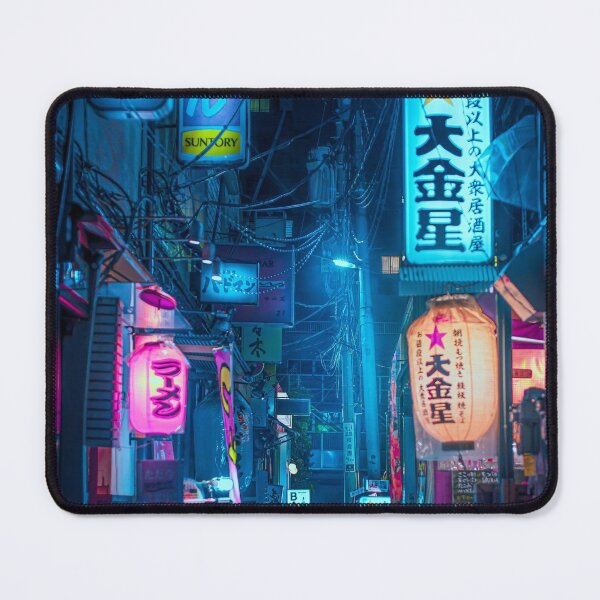 Item preview, Big Japanese Lantern in the Street of Tokyo Aesthetic Cyberpunk Style Photography designed and sold by TokyoLuv.