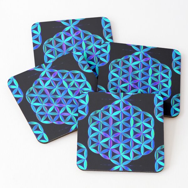 Item preview, Blue Flower of Life  designed and sold by shantilovesart.
