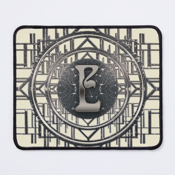 Item preview, Initials Letter E Silver Vintage Art Deco Alphabet designed and sold by Xarah.