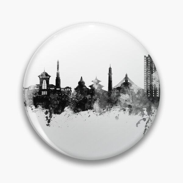 Artikelvorschau, Kathmandu Nepal Skyline entworfen und verkauft von ArtPrints.
