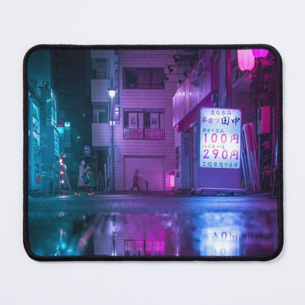 Item preview, Reflection in the water in Japan Cyberpunk retrowave aesthetic designed and sold by TokyoLuv.