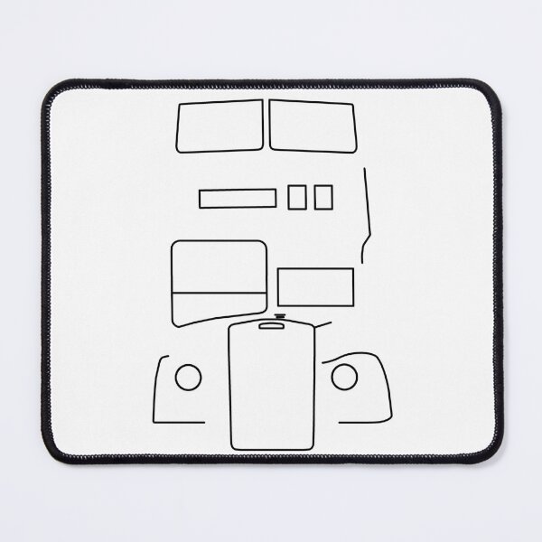 Item preview, Leyland Titan double decker bus outline (black)  designed and sold by soitwouldseem.