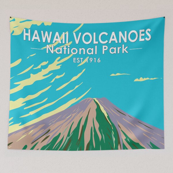 Item preview, Hawaii Volcanoes National Park Mauna Loa Vintage designed and sold by KrisSidDesigns.