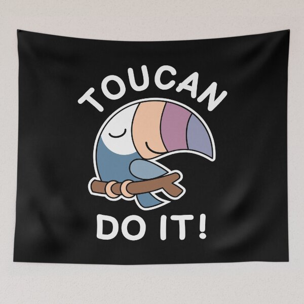 Item preview, Cute toucan bird. Toucan Do It! You Can Do It designed and sold by TashaVector.