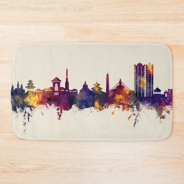 Item preview, Kathmandu Nepal Skyline designed and sold by ArtPrints.
