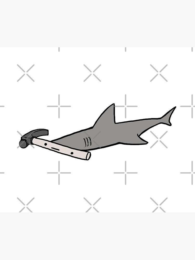 Imagen 5 de 5, Alfombrilla de ratón con la obra Tiburon martillo, diseñada y vendida por cheezup.