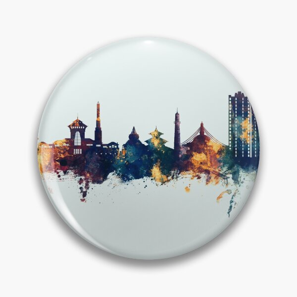 Artikelvorschau, Kathmandu Nepal Skyline entworfen und verkauft von ArtPrints.