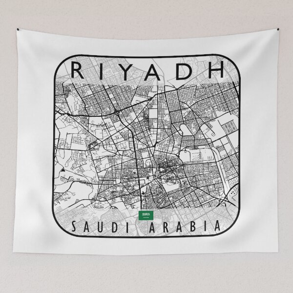 Item preview, RIYADH MAP SAUDI ARABIA designed and sold by hatimelhag.