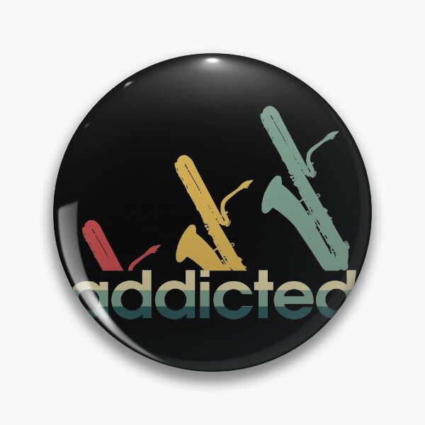 Item preview, Baritone saxophone addicted vintage designed and sold by CactusDesigns68.