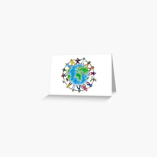 Alle Kinder der Welt Grußkarte