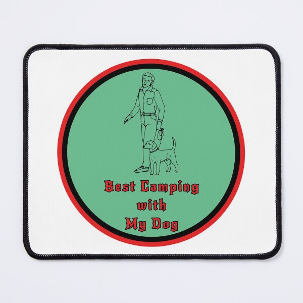 Item preview, Best Camping with My Dog 06 designed and sold by PodiShawna.