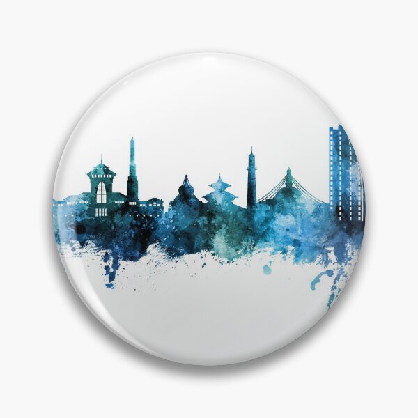 Artikelvorschau, Kathmandu Nepal Skyline entworfen und verkauft von ArtPrints.