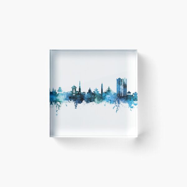 Item preview, Kathmandu Nepal Skyline designed and sold by ArtPrints.