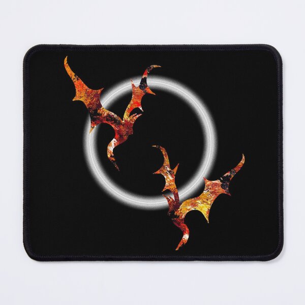 Item preview, Crying Volcano abstract eclipse moon bats designed and sold by TitaCris.