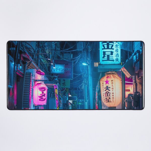 Item preview, Big Japanese Lantern in the Street of Tokyo Aesthetic Cyberpunk Style Photography designed and sold by TokyoLuv.