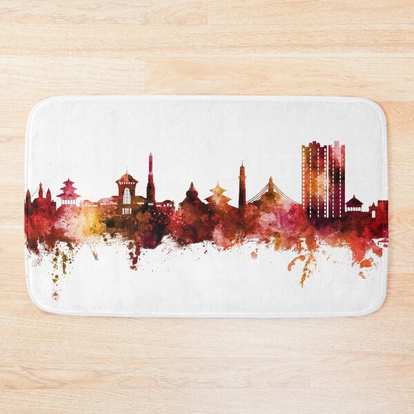 Item preview, Kathmandu Nepal Skyline designed and sold by ArtPrints.