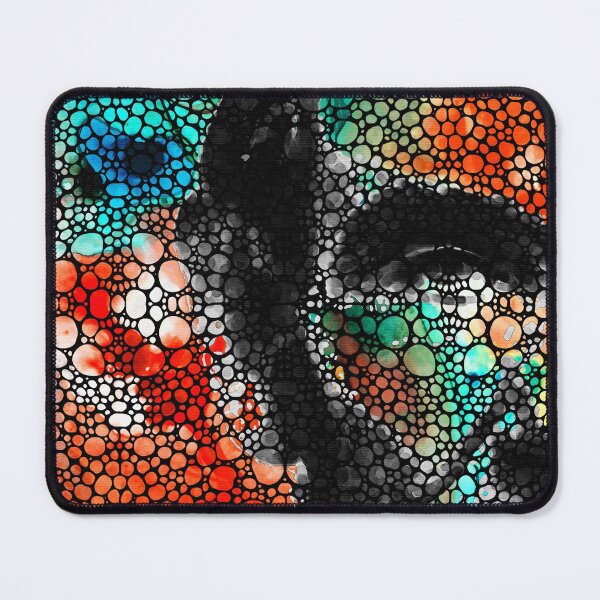 Artikelvorschau, Bunte Mosaik-Abraham-Lincoln-Porträtkunst von Sharon Cummings entworfen und verkauft von Sharon Cummings Art.