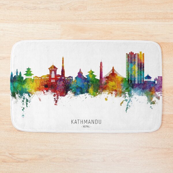 Item preview, Kathmandu Nepal Skyline designed and sold by ArtPrints.