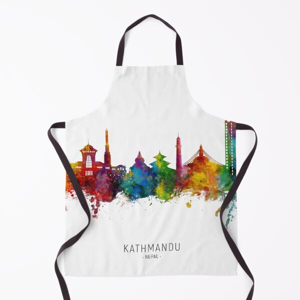 Item preview, Kathmandu Nepal Skyline designed and sold by ArtPrints.