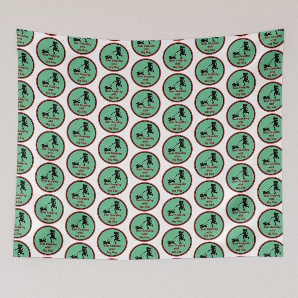 Item preview, Best Camping with My Dog 08 designed and sold by PodiShawna.