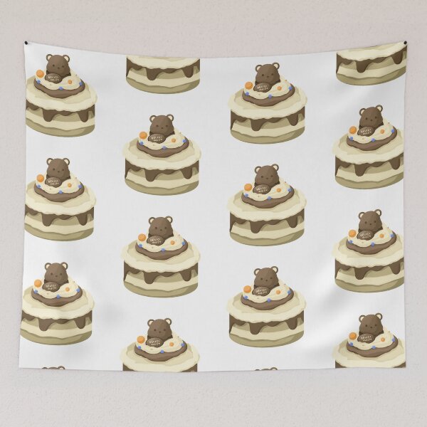 Item preview, Chocolate Teddy Bear Cake For Birthday designed and sold by jisanee.