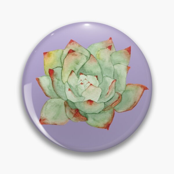 Item preview, watercolor painting of succulent designed and sold by BecaDias.