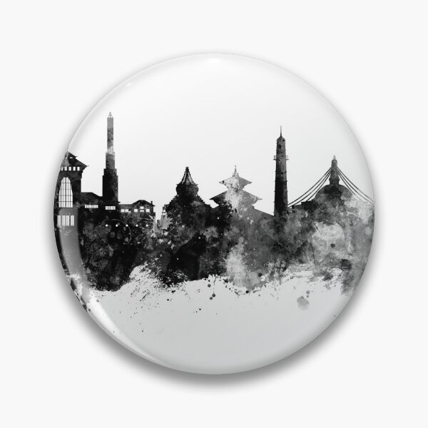 Item preview, Kathmandu Nepal Skyline designed and sold by ArtPrints.