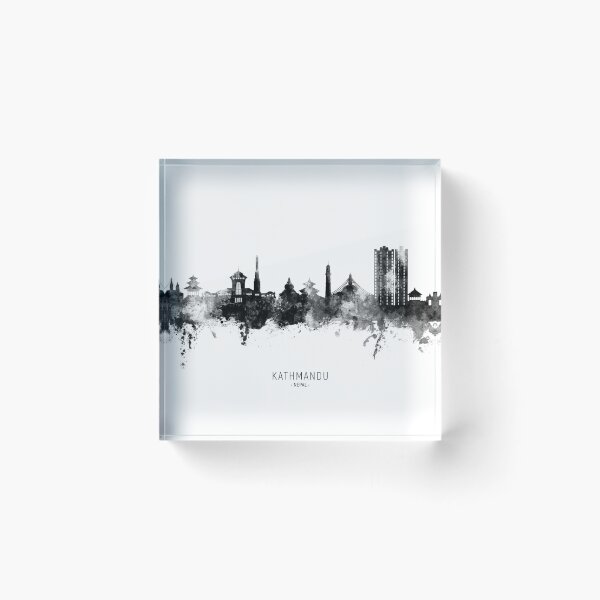 Item preview, Kathmandu Nepal Skyline designed and sold by ArtPrints.