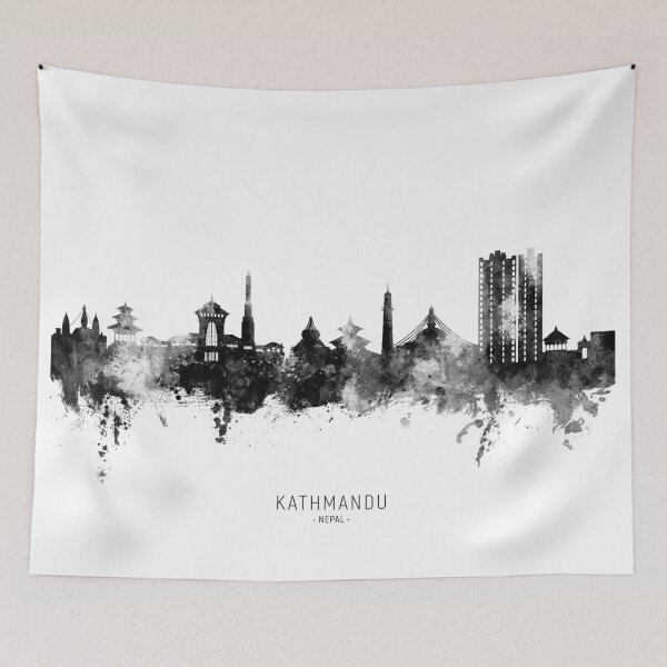 Item preview, Kathmandu Nepal Skyline designed and sold by ArtPrints.