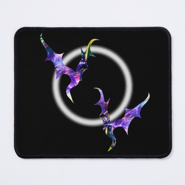 Item preview, Spirit world of magic purple dreams abstract eclipse bats designed and sold by TitaCris.