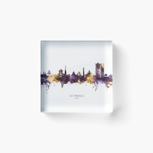 Item preview, Kathmandu Nepal Skyline designed and sold by ArtPrints.