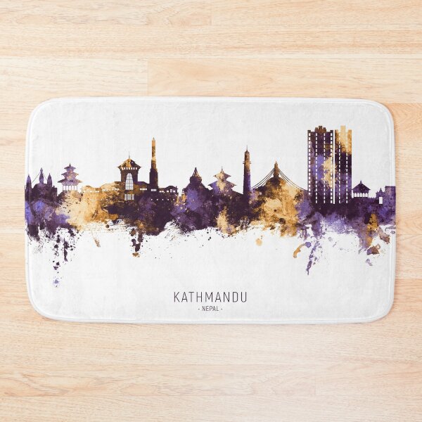 Item preview, Kathmandu Nepal Skyline designed and sold by ArtPrints.