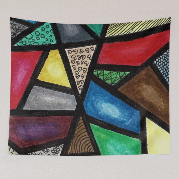 Item preview, 'Modern Mosaic' - Hand Drawn Abstract Design designed and sold by TaltalimDesign.