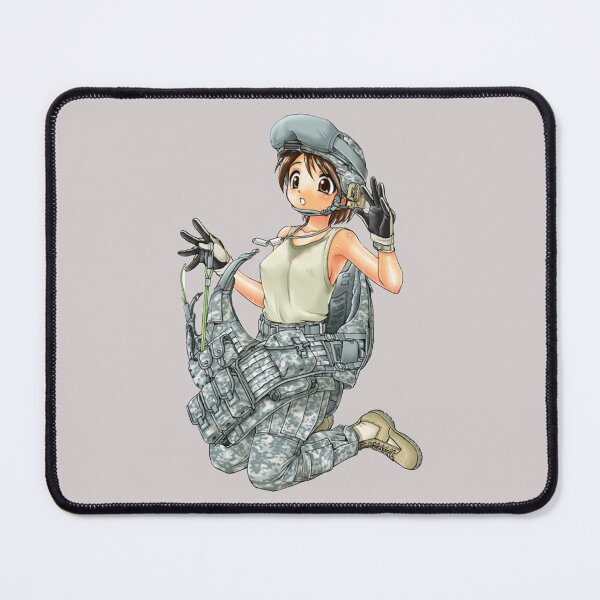 Item preview, chica de anime militar designed and sold by igor-me.