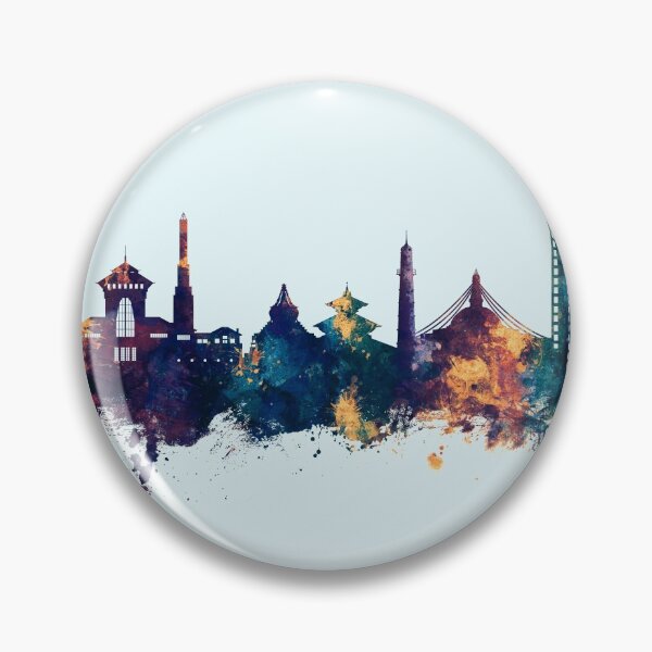 Artikelvorschau, Kathmandu Nepal Skyline entworfen und verkauft von ArtPrints.