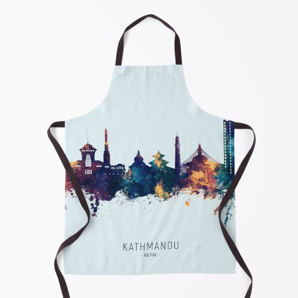 Item preview, Kathmandu Nepal Skyline designed and sold by ArtPrints.