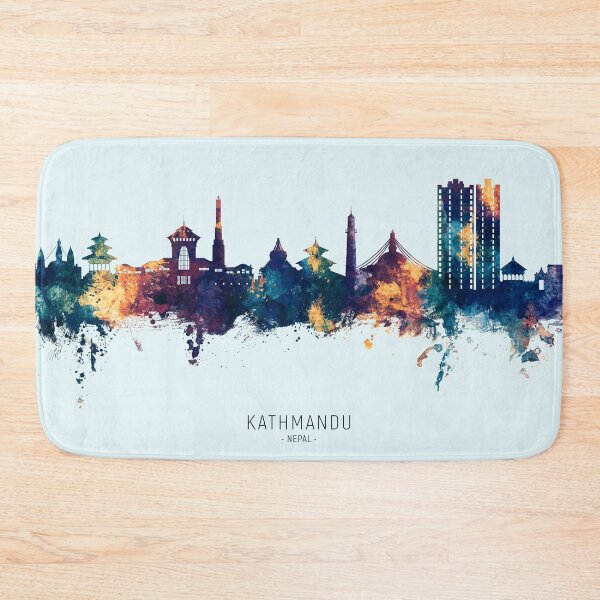 Item preview, Kathmandu Nepal Skyline designed and sold by ArtPrints.