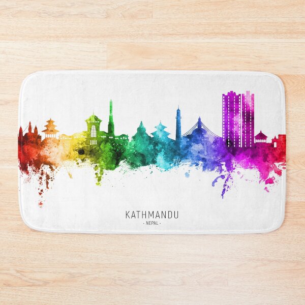 Item preview, Kathmandu Nepal Skyline designed and sold by ArtPrints.