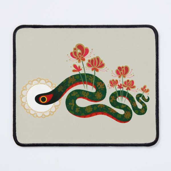 Item preview, Snake and flower designed and sold by pikaole.