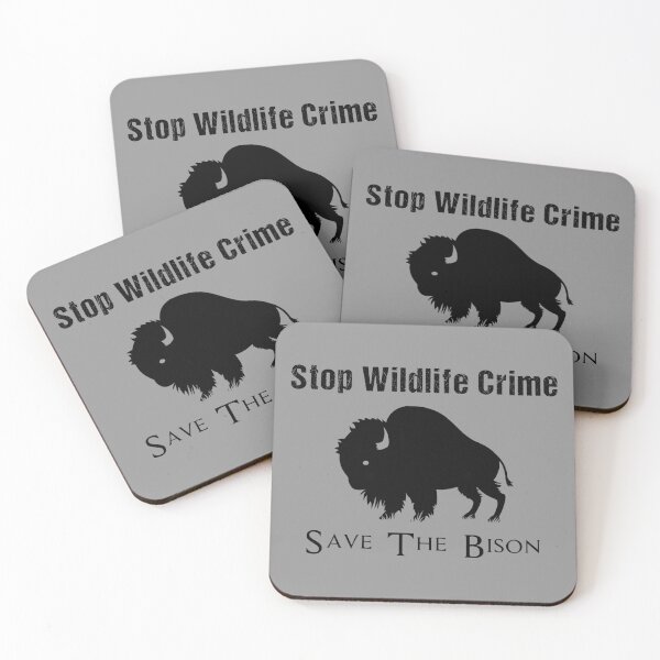 Item preview, Stop Wildlife Crime, save the Bison, Awesome gift for bison lovers and friends  designed and sold by abdelhak2005.