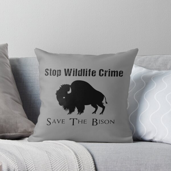 Item preview, Stop Wildlife Crime, save the Bison, Awesome gift for bison lovers and friends  designed and sold by abdelhak2005.