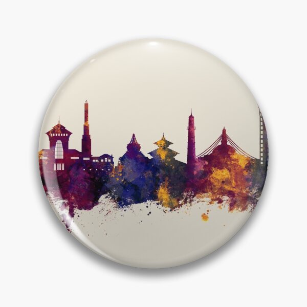 Item preview, Kathmandu Nepal Skyline designed and sold by ArtPrints.