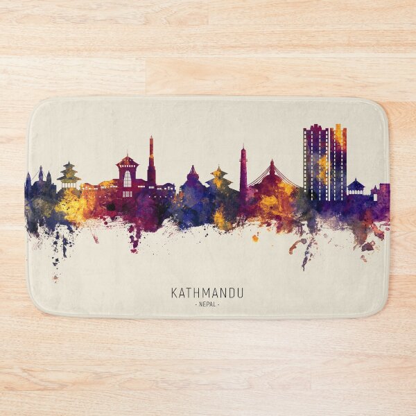 Item preview, Kathmandu Nepal Skyline designed and sold by ArtPrints.